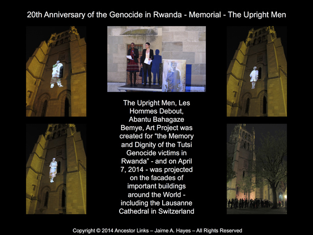 20th Anniversary of the Genocide in Rwanda - Memorial -
          The Upright Men
