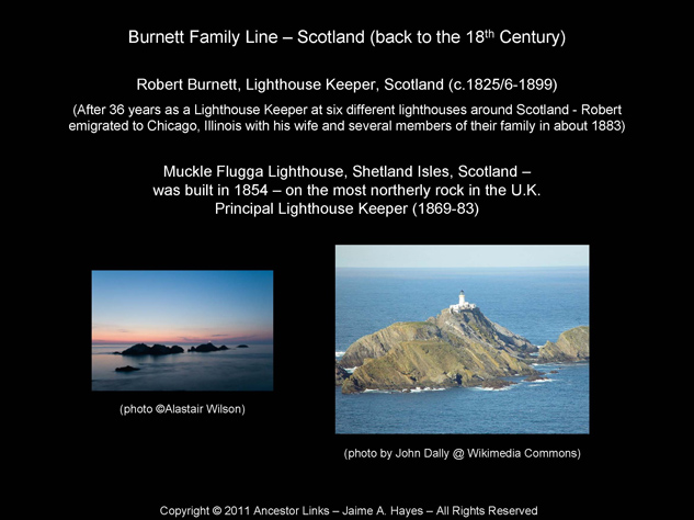 Robert Burnett - Lighthouse Keeper - Muckle Flugga Lighthouse, Shetland Isles