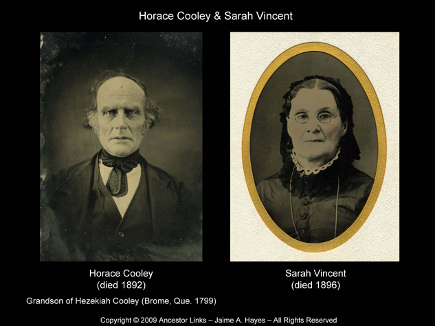 Horace Cooley & Sarah Vincent