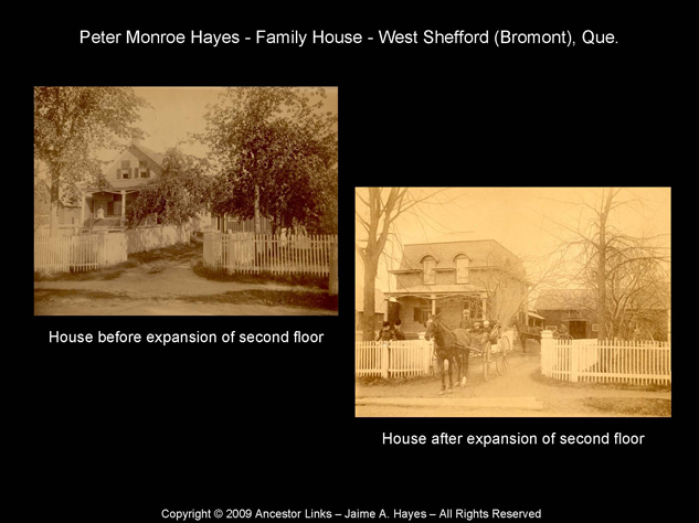 Peter Monroe Hayes House in West Shefford (Bromont) Que