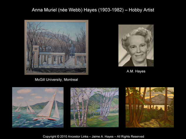 Paintings by A M Hayes