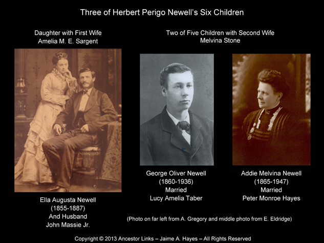 Three of Herbert Perigo Newell's Six Children