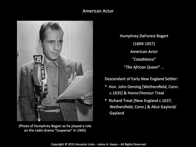 Humphrey DeForest Bogart - Actor
