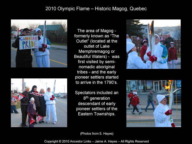 Olympic Flame 2010 - Magog Quebec