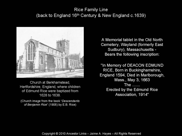 Deacon Edmund Rice - Berkhamstead, England
