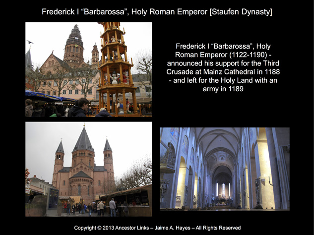 Holy Roman Emperors - Frederick I Barbarossa - Mainz Cathedral