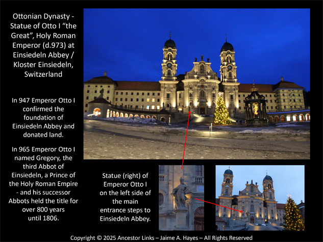 Statue of Otto I, Holy Roman Emperor - Einsiedeln Abbey,
          Switzerland
