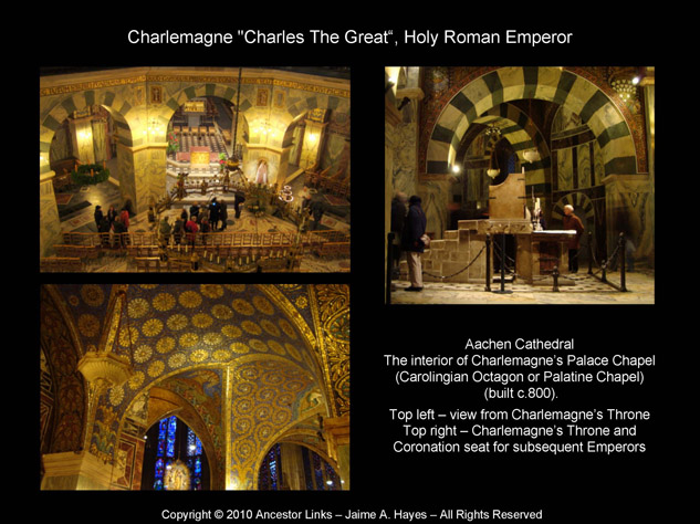 Holy Roman Emperors - Charlemagne - Aachen Cathedral -
          Interior