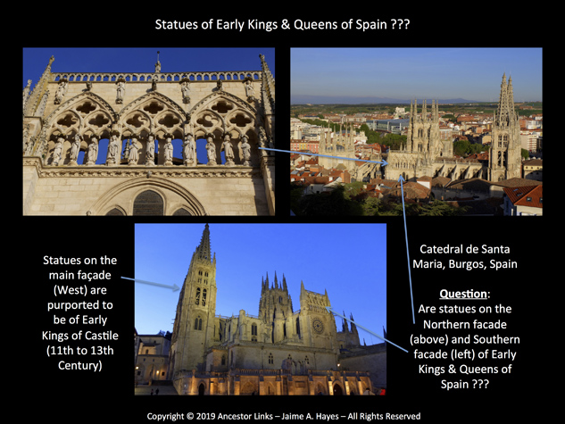 Kings & Queens of Spain - Statues - Burgos Cathedral