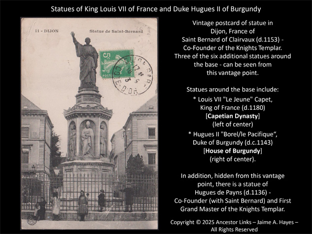 Statue of King Louis VII of France - Dijon, France