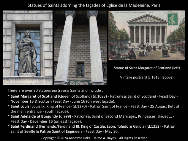 Statues of Saints - Eglise de la Madeleine, Paris