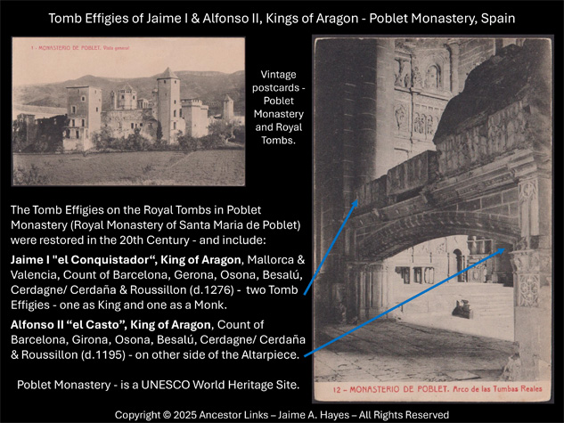 Tomb Effigies - Poblet Monastery, Spain